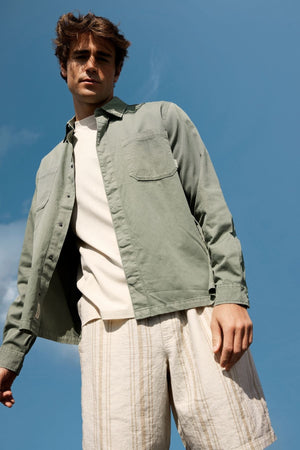 Alex Shirt Regular Fit - Lys Oliven