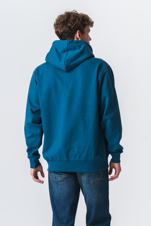 Basic Hoodie - Petroleumsblå