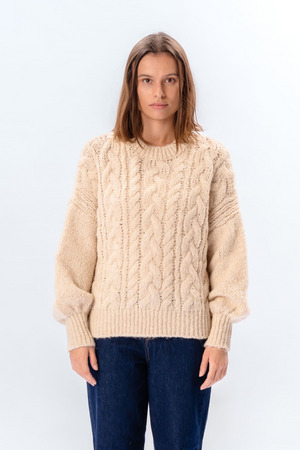 Emma Cable Knit - Off White