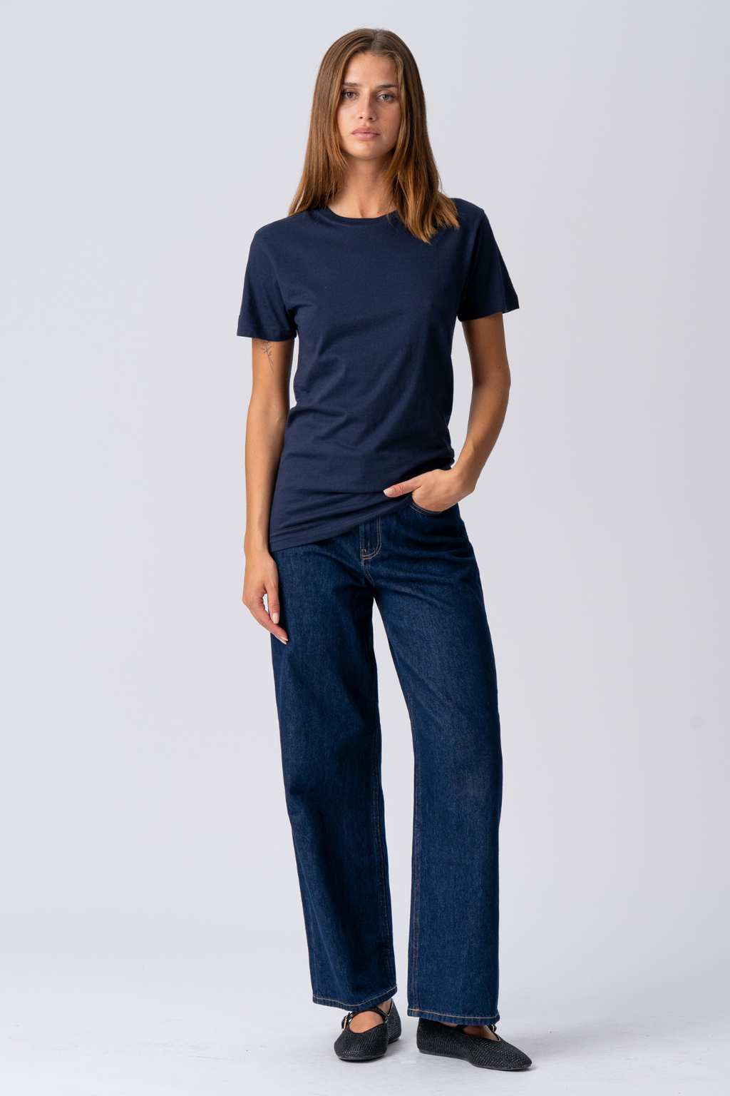 Basic Lett T-skjorte - Navy