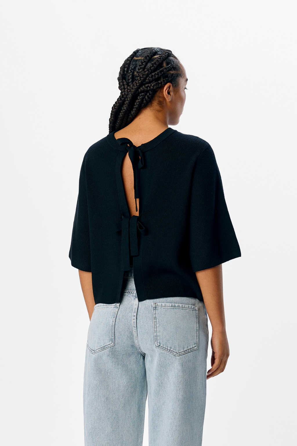 Julla Parvi 2/4 Strikke Cardigan - Svart