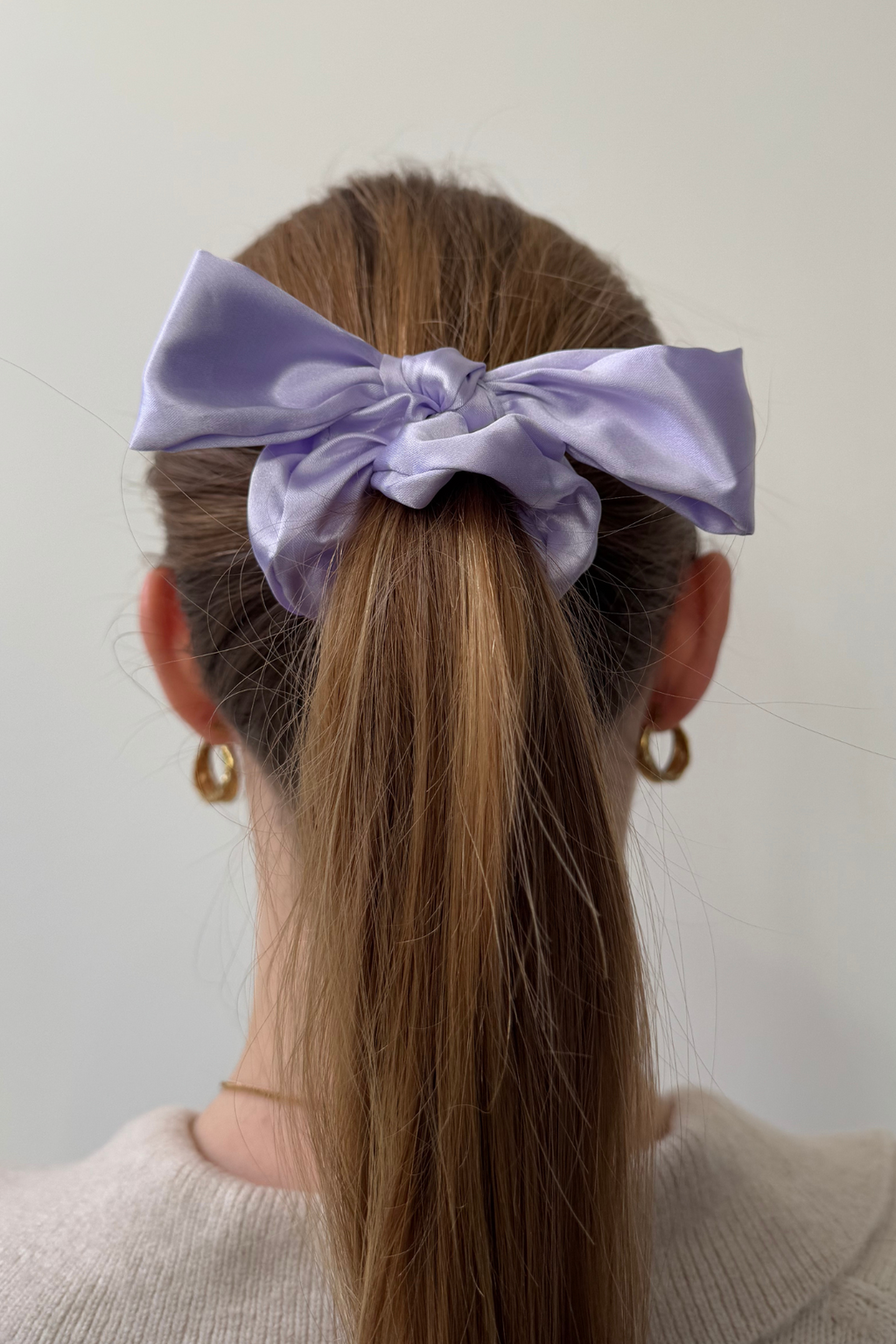 Bow Scrunchie - Lilla