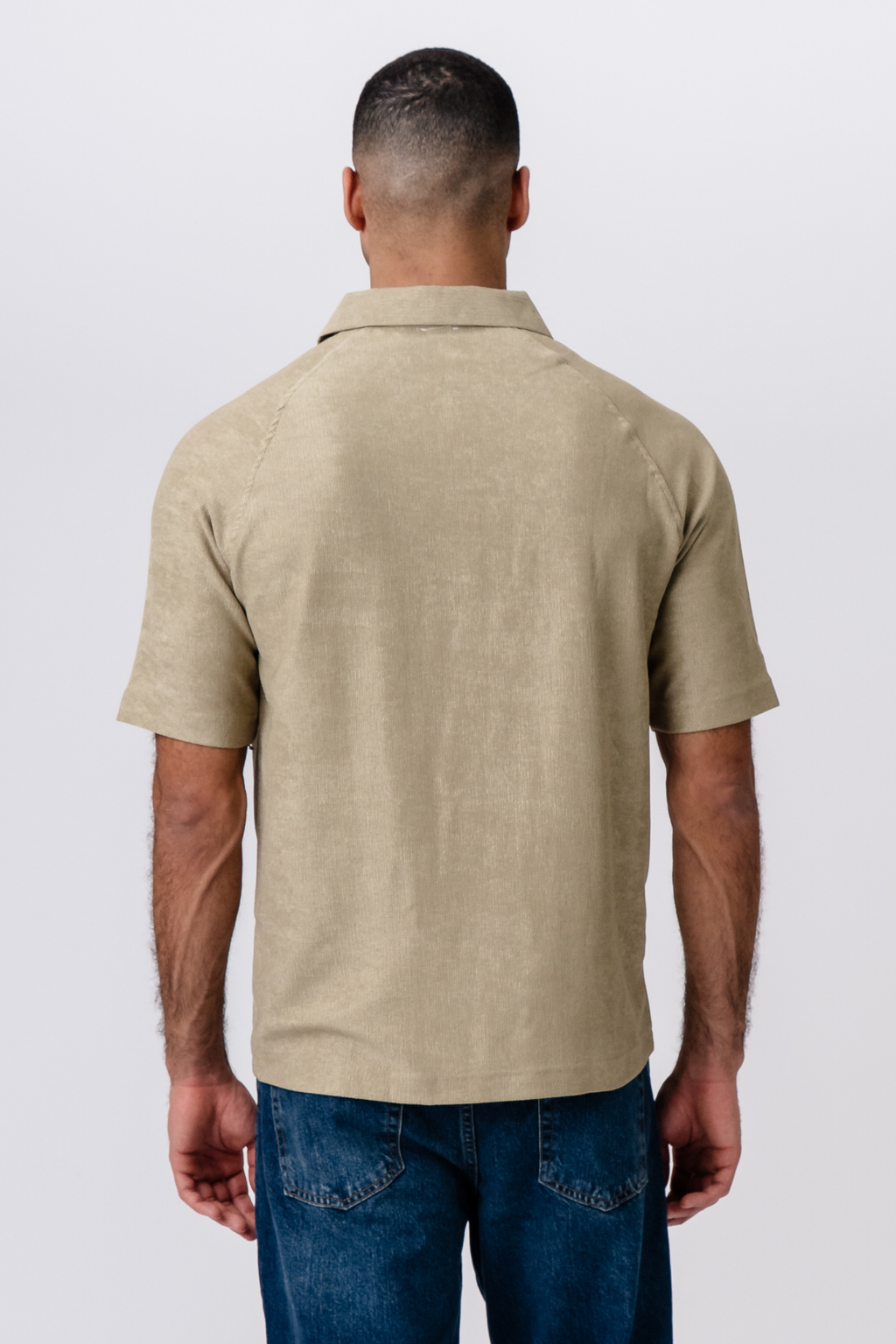 Enzo Kortermet Half Zip - Khaki