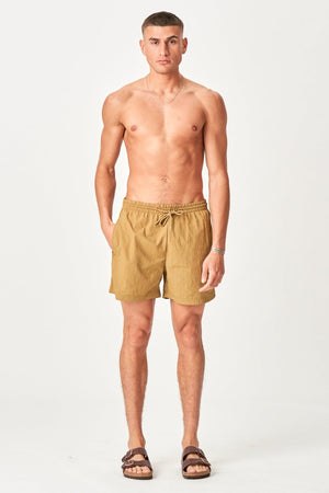 Premium Badeshorts - Khaki