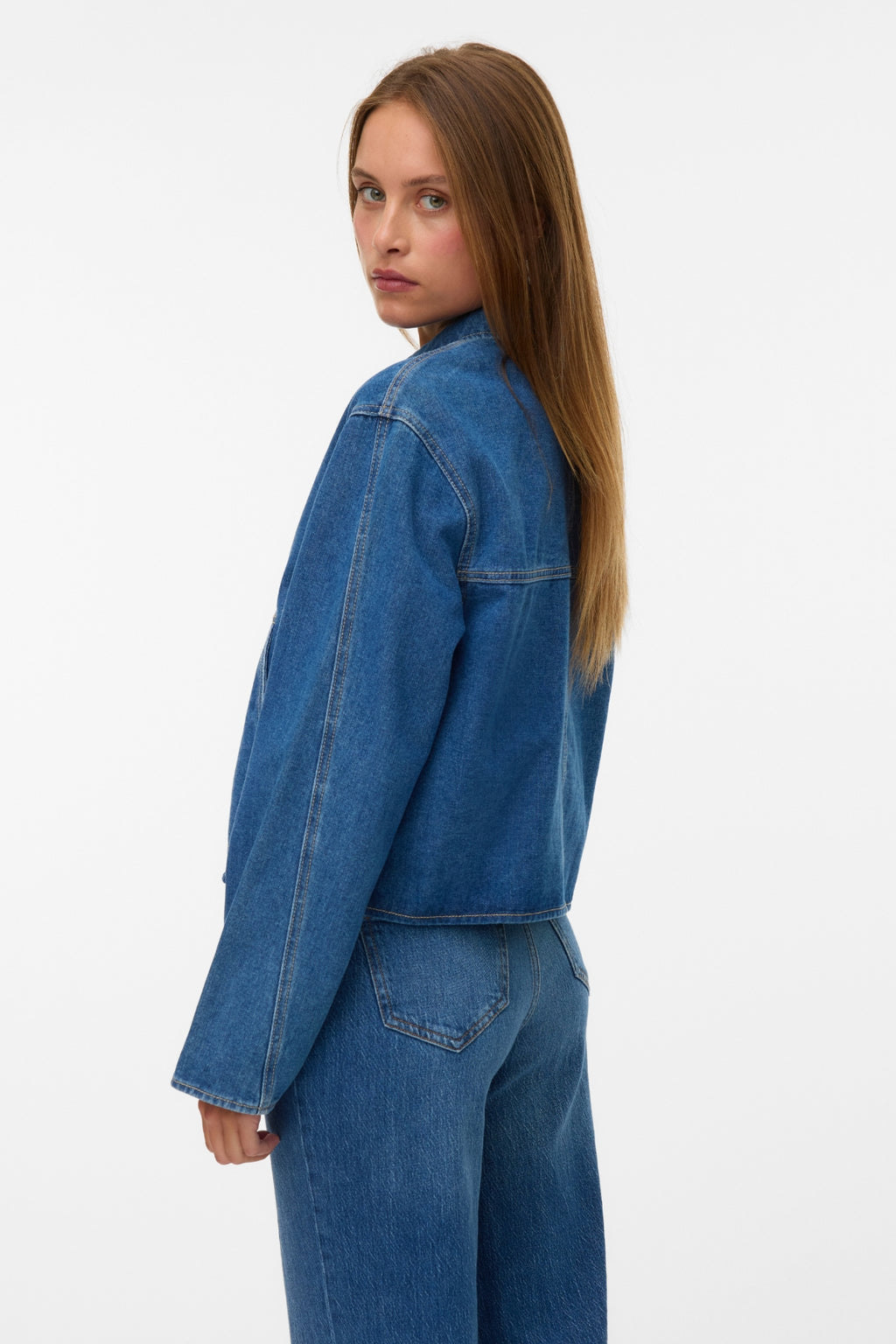 Aura Denimjakke - Medium Blue Denim