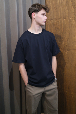 Kraftig Boxfit T-skjorte - Navy