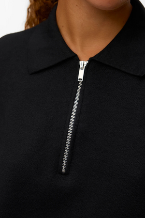 Gold 2/4 Poloneck Pullover - Sort