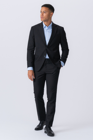 Premium Enkeltspent Blazer - Svart