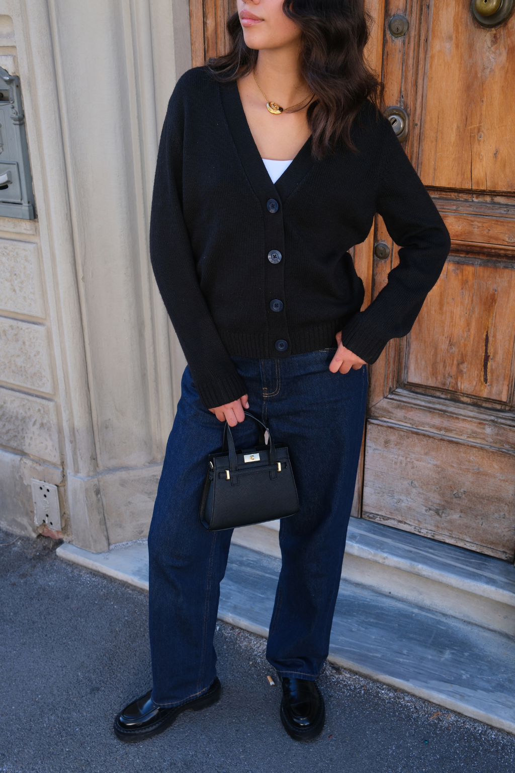 Strikket Cardigan - Svart