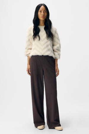 Lisa Wide Pant - Sjøbrun