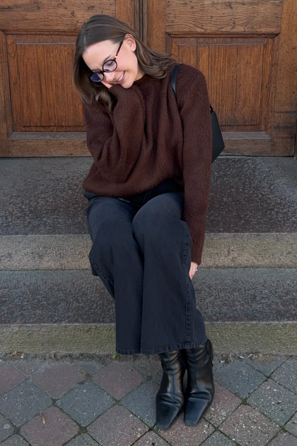 Hazel Strikkegenser - Brun