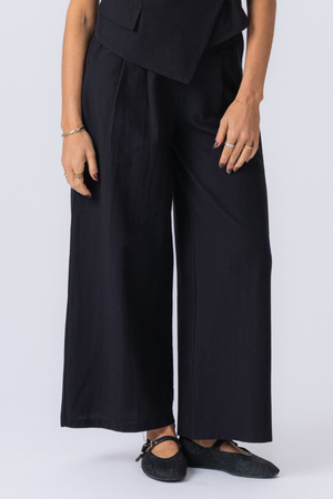 Melissa Wide Pants - Svart