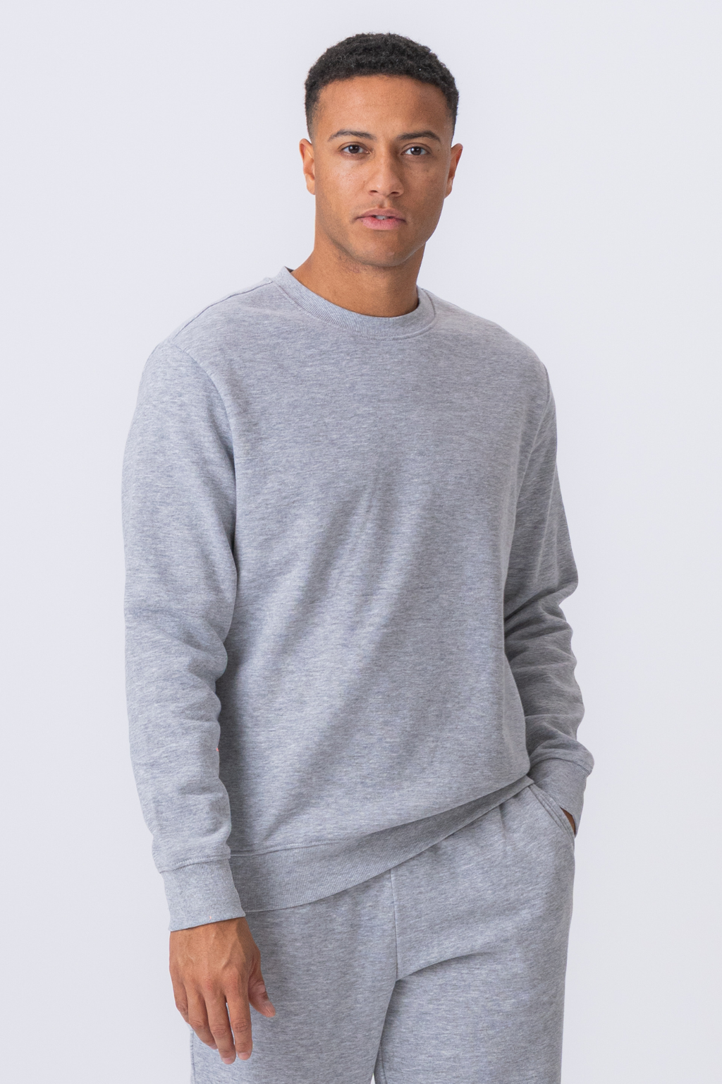 Essential Crewneck - Gråmelert