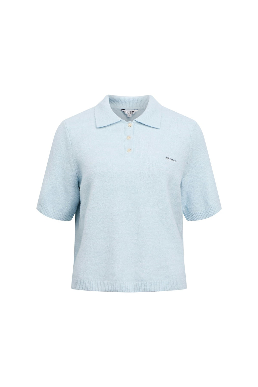 Debbie Knit Polo - Winter Sky Melange