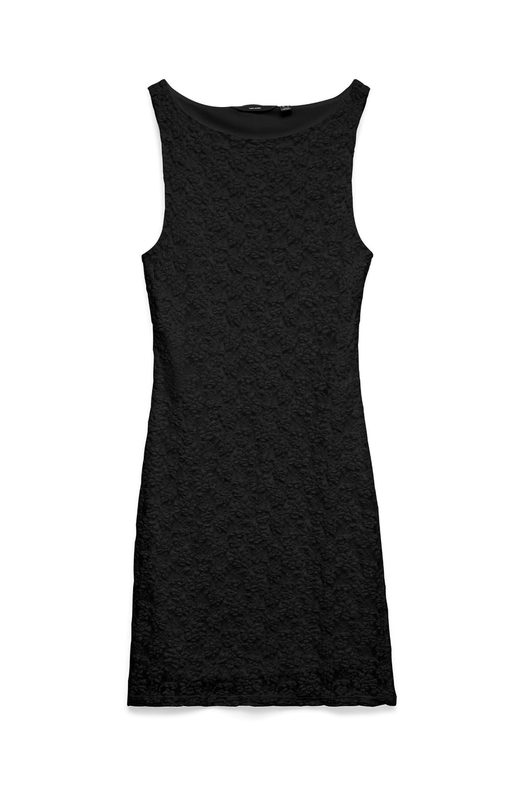 Dolly Boat Neck Kort Kjole - Svart