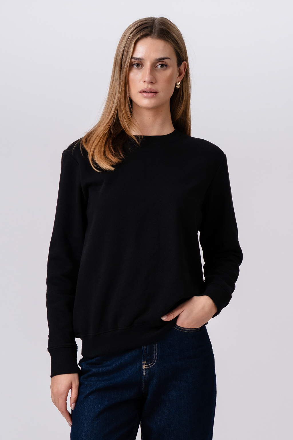 Sweatshirt Crewneck - Sort