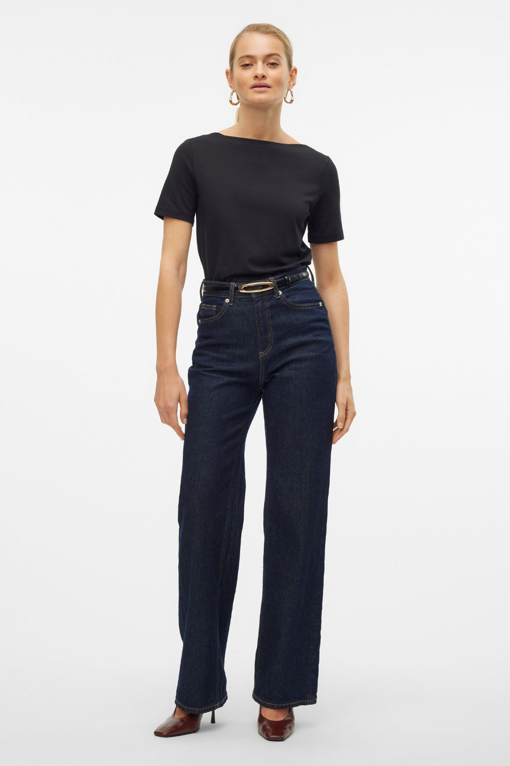 Panda Modal Top - Svart