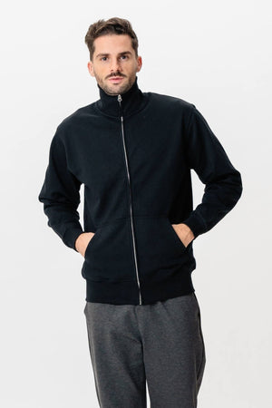 Sweatshirt Zip - Svart