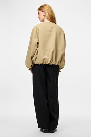 Berit Balloon Bomber Jakke - Travertine