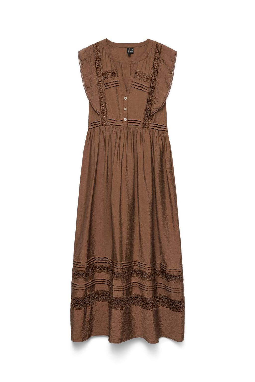 Jules Tape Ankle Kjole - Cocoa Brown