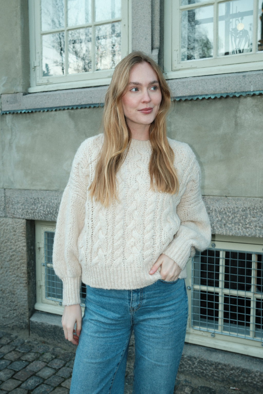Emma Cable Knit - Off White