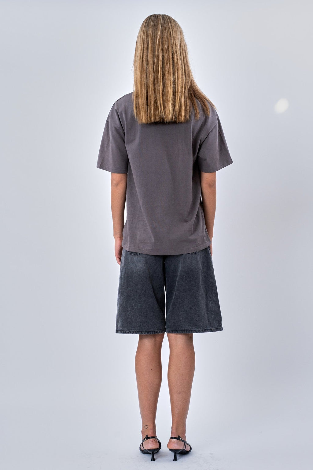 Heavy Boxfit Tee - Mørk Grå
