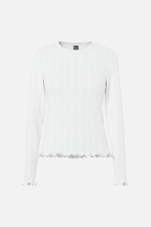 Marie O-hals Poin Topp - Cloud Dancer