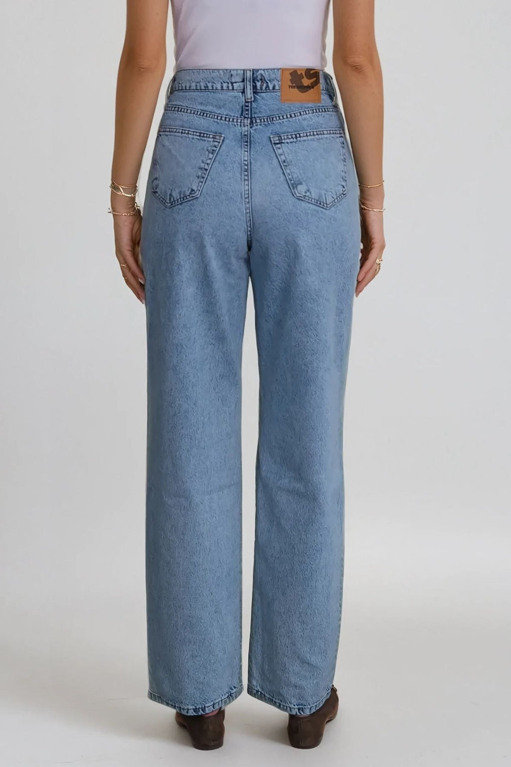 Nora Regular Jeans - Lys Blå Denim