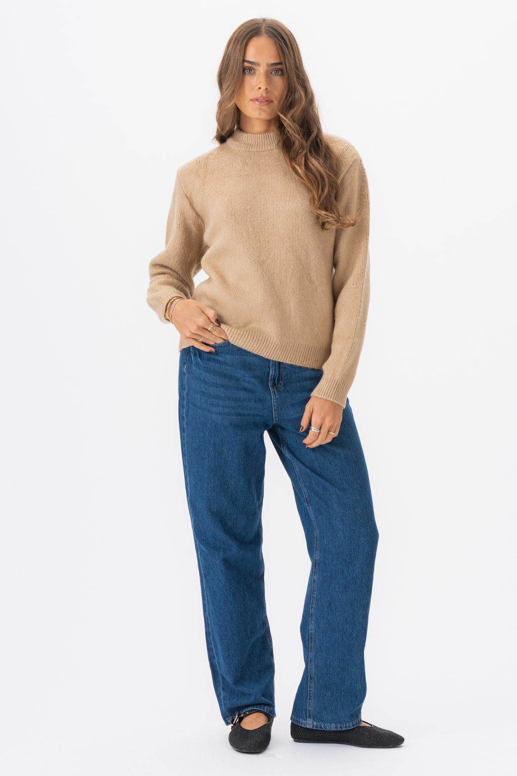 Hazel Strikkegenser - Beige