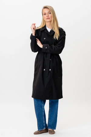 Linea trenchcoat - Sort