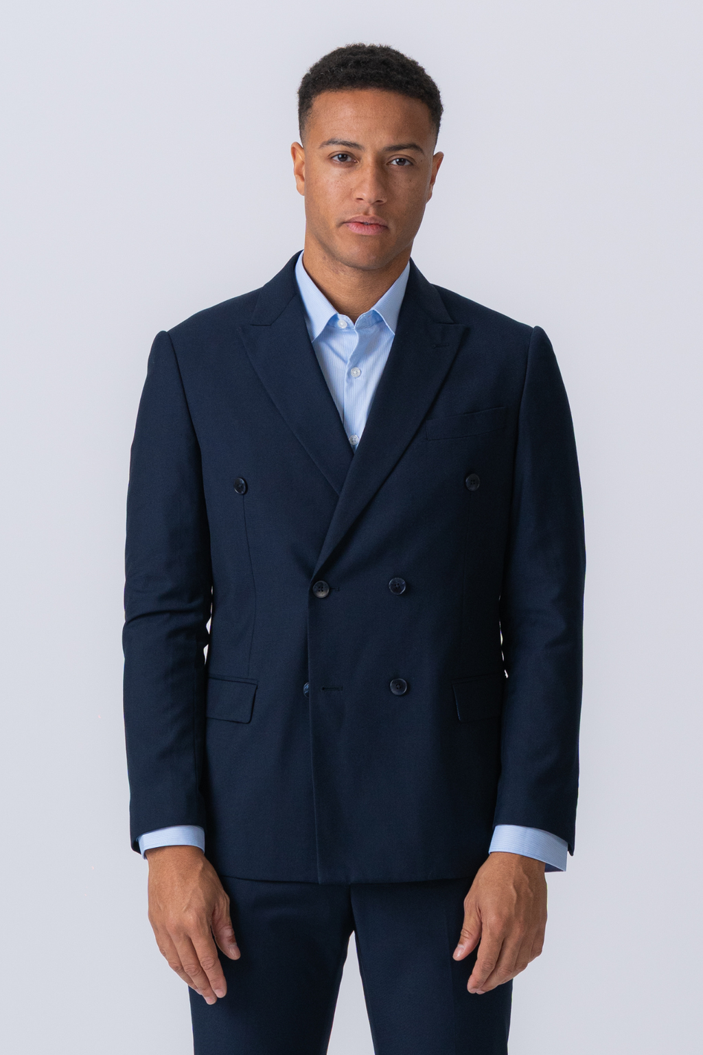 Premium Dobbeltspent Blazer - Navy