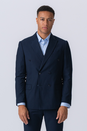 Premium Dobbeltspent Blazer - Navy