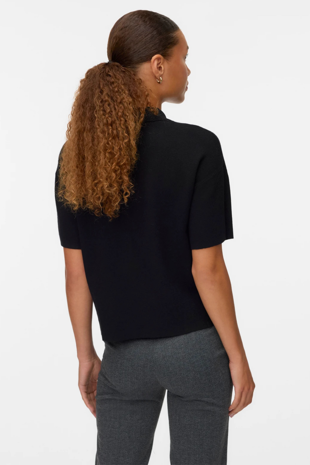 Gold 2/4 Poloneck Pullover - Sort