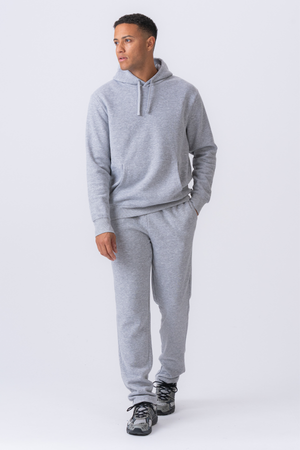 Essential Hoodie - Gråmelert