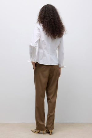 Ums T-skjorte med V-hals - Bright White