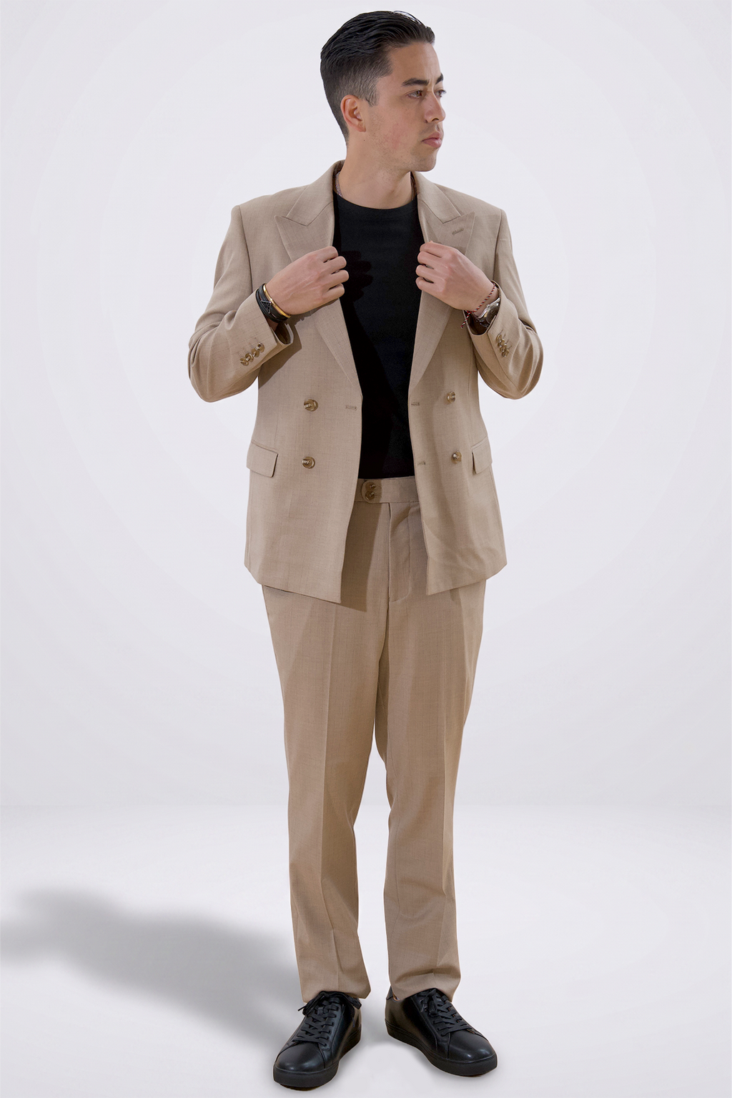 Classic Pants - Beige Melange