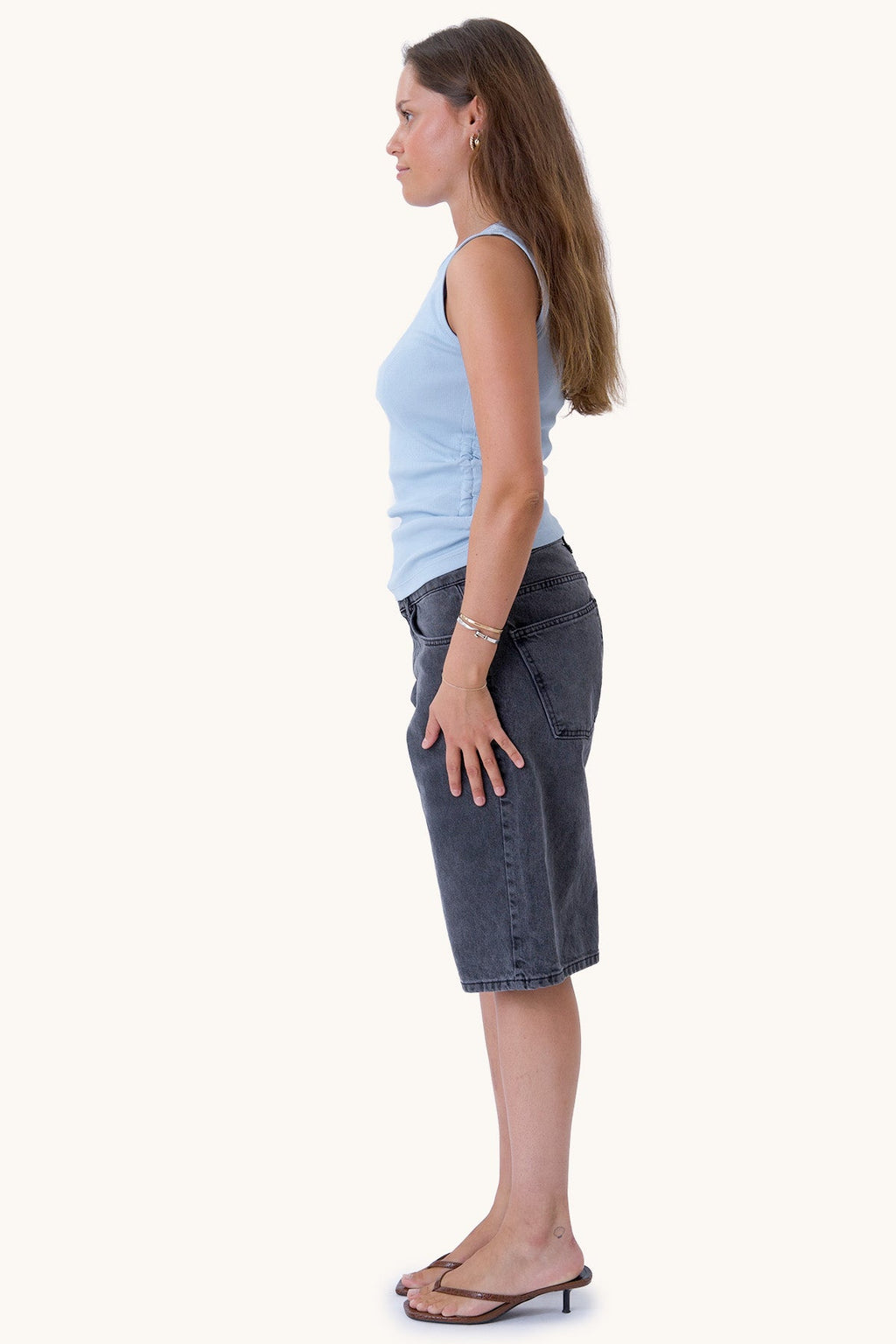 Kennedy O-Neck Topp - Cashmere Blue