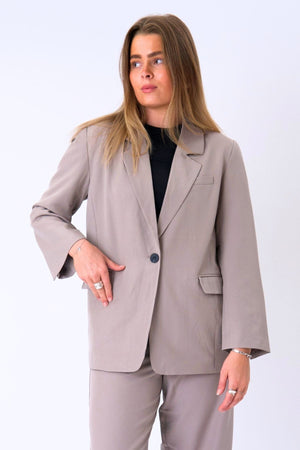 Oversized Blazer - Grå