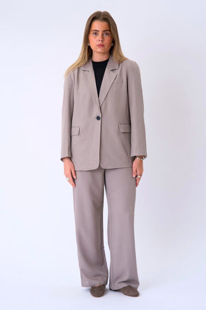 Oversized Blazer - Grå