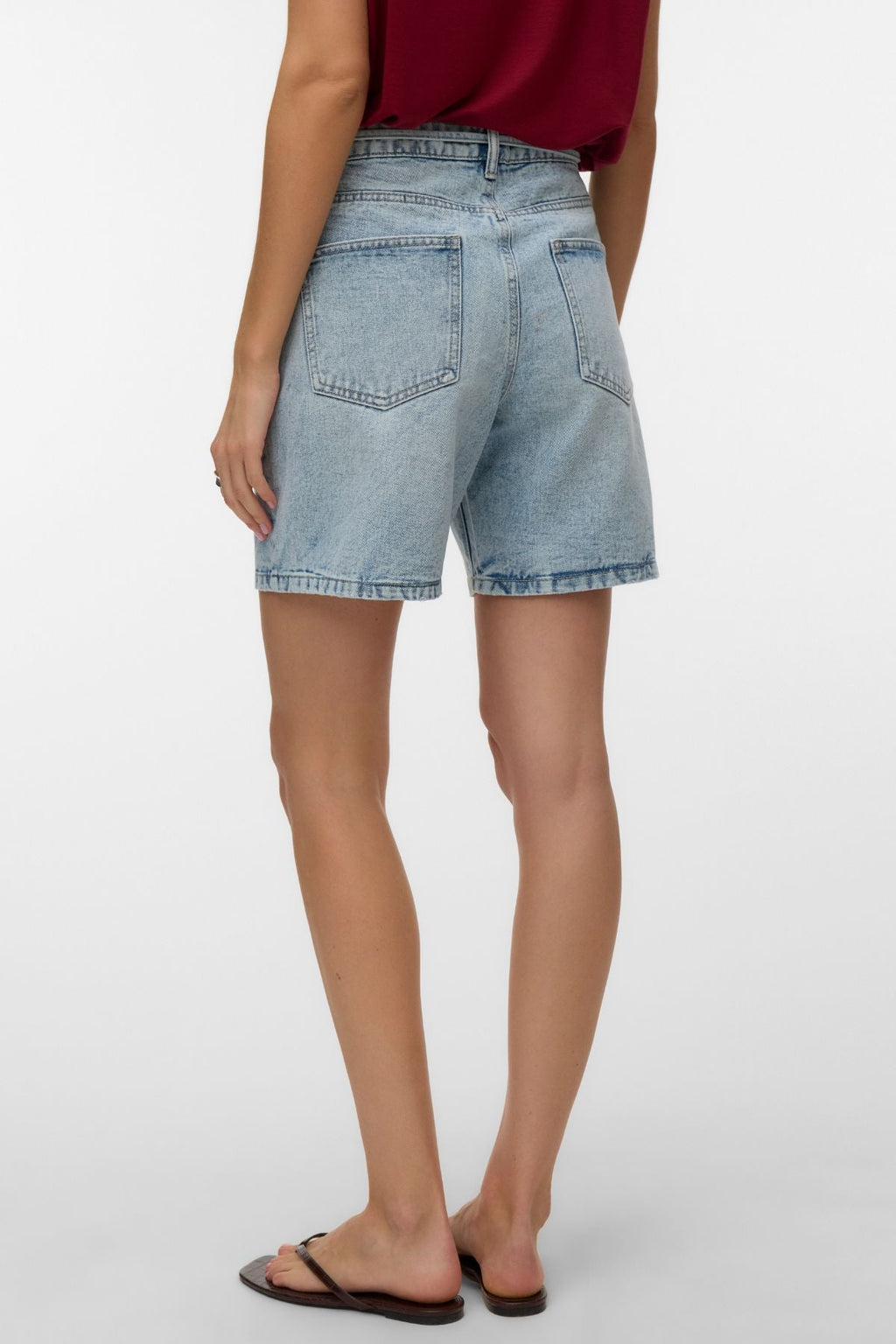 Wien Belt Shorts Mix - Light Blue Denim