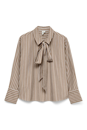 Islunn Sløyfeskjorte - Silver Mink Snow White