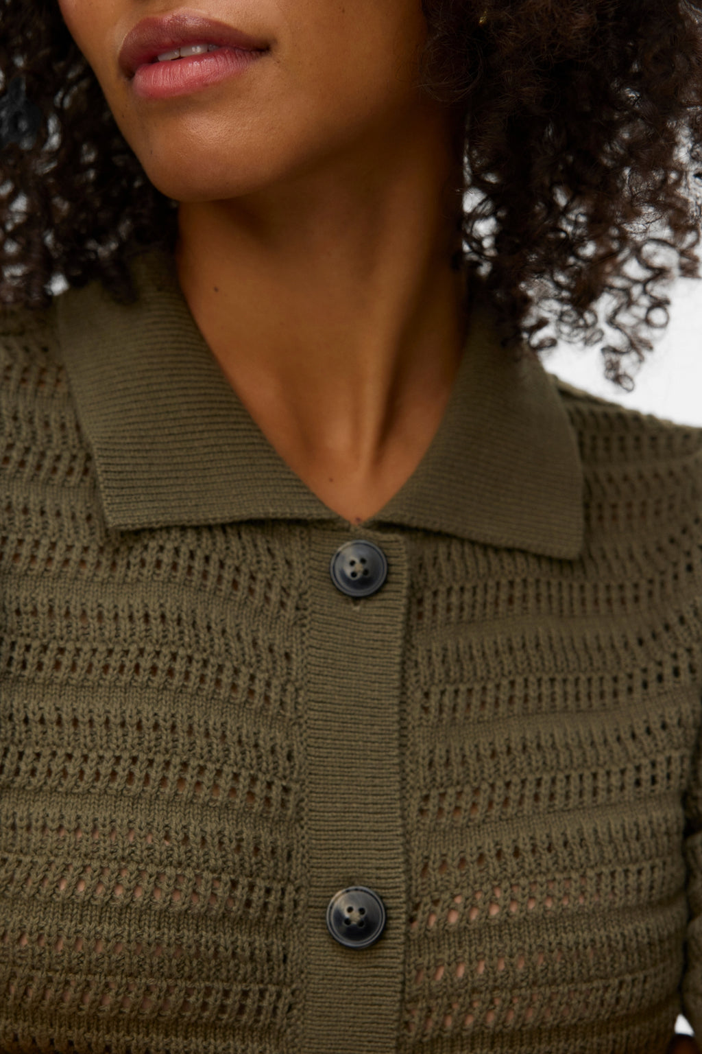 Hayley Cardigan med Polohals - Kalamata