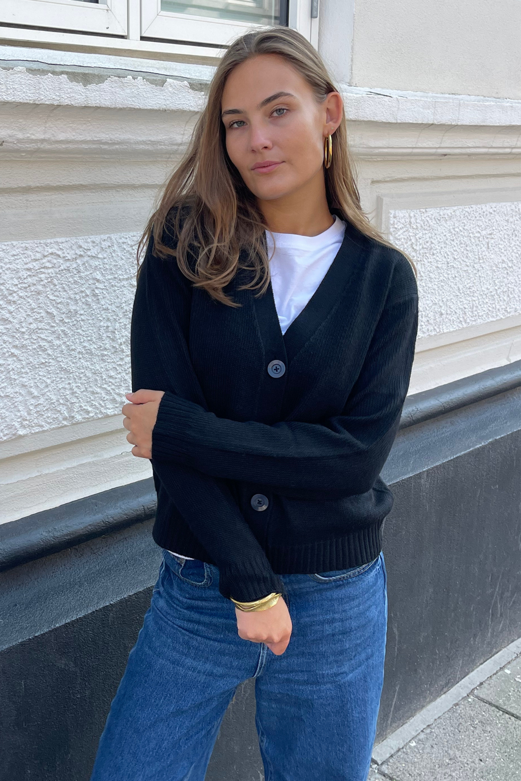 Strikket Cardigan - Svart