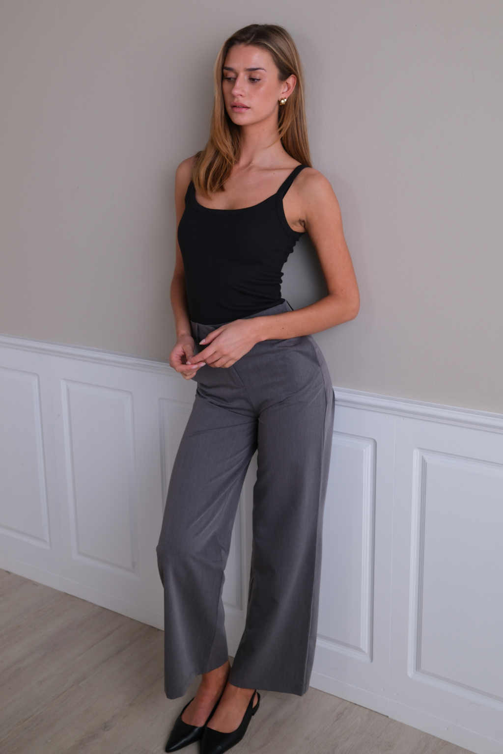 Rosalie Wide Pants - Grå