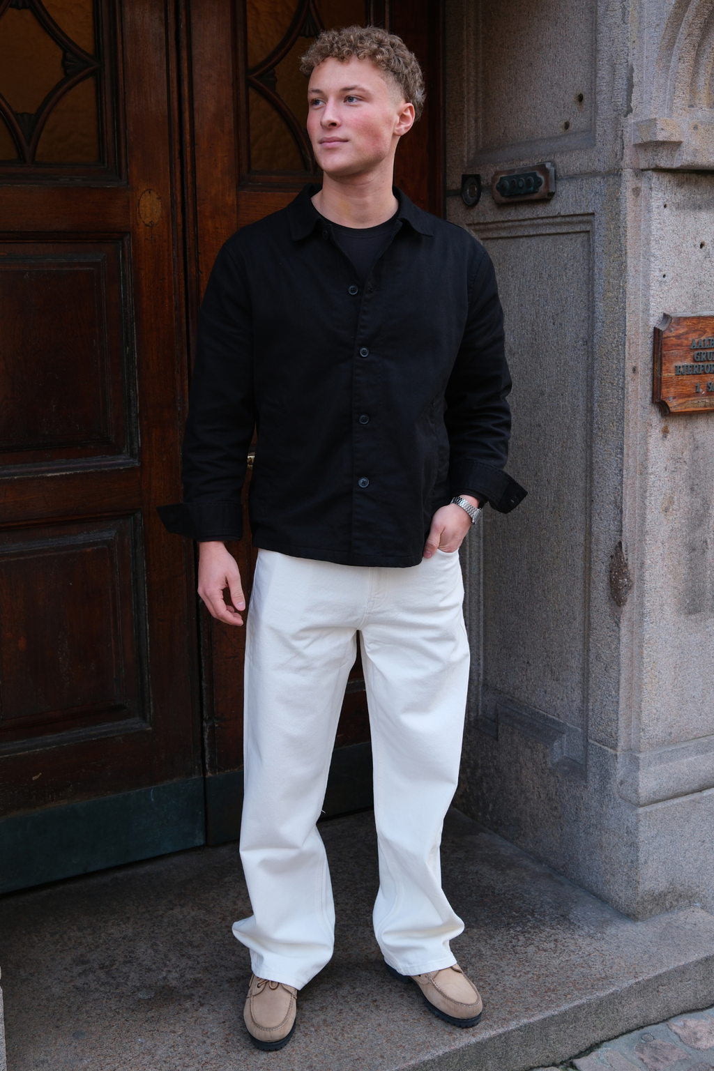 William Regular Jeans - Hvit Denim