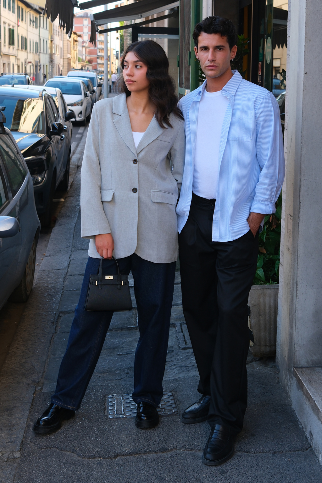 Claire Oversized Blazer - Lys Grå