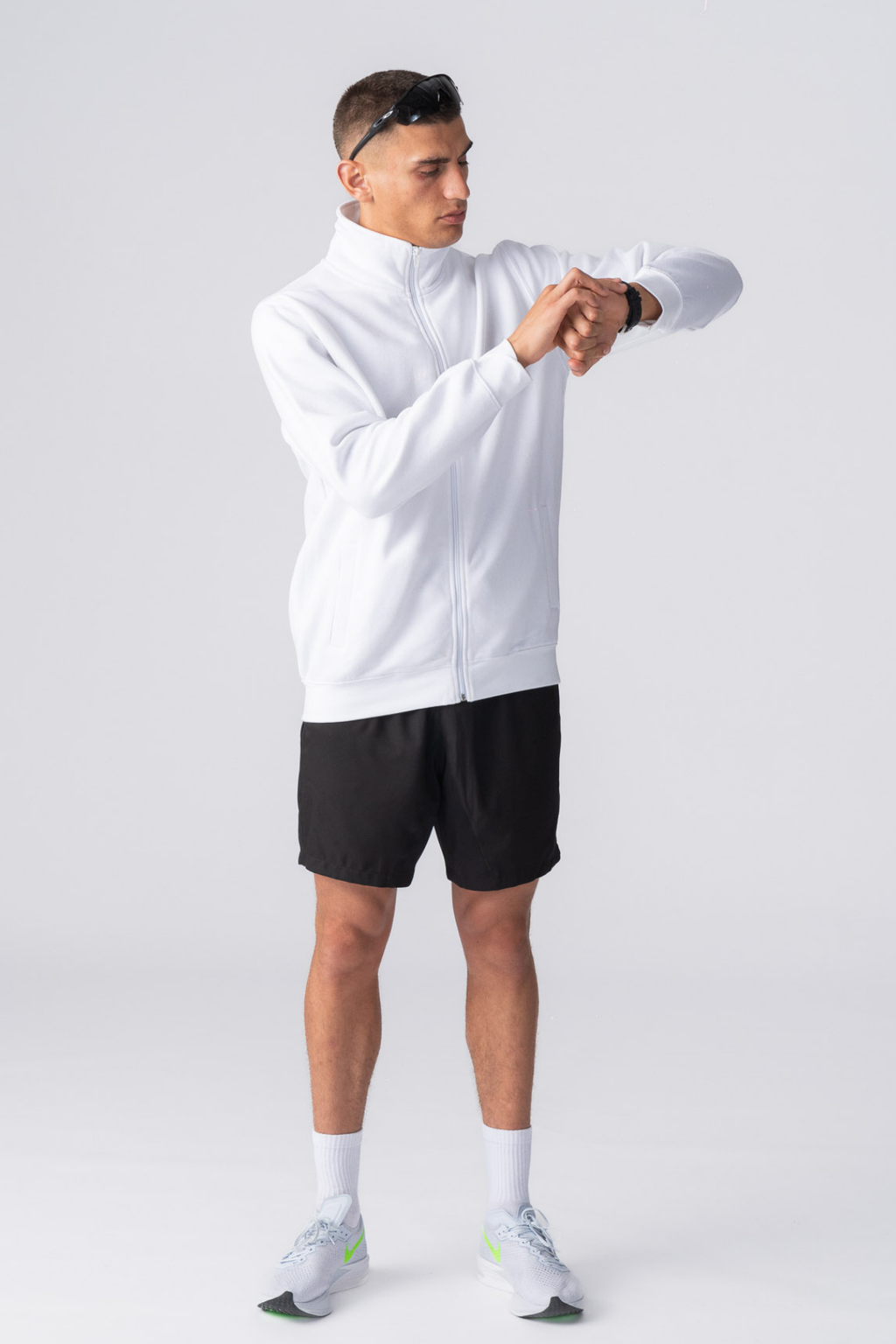 Ulan Sweat Zip Jacket - Hvit