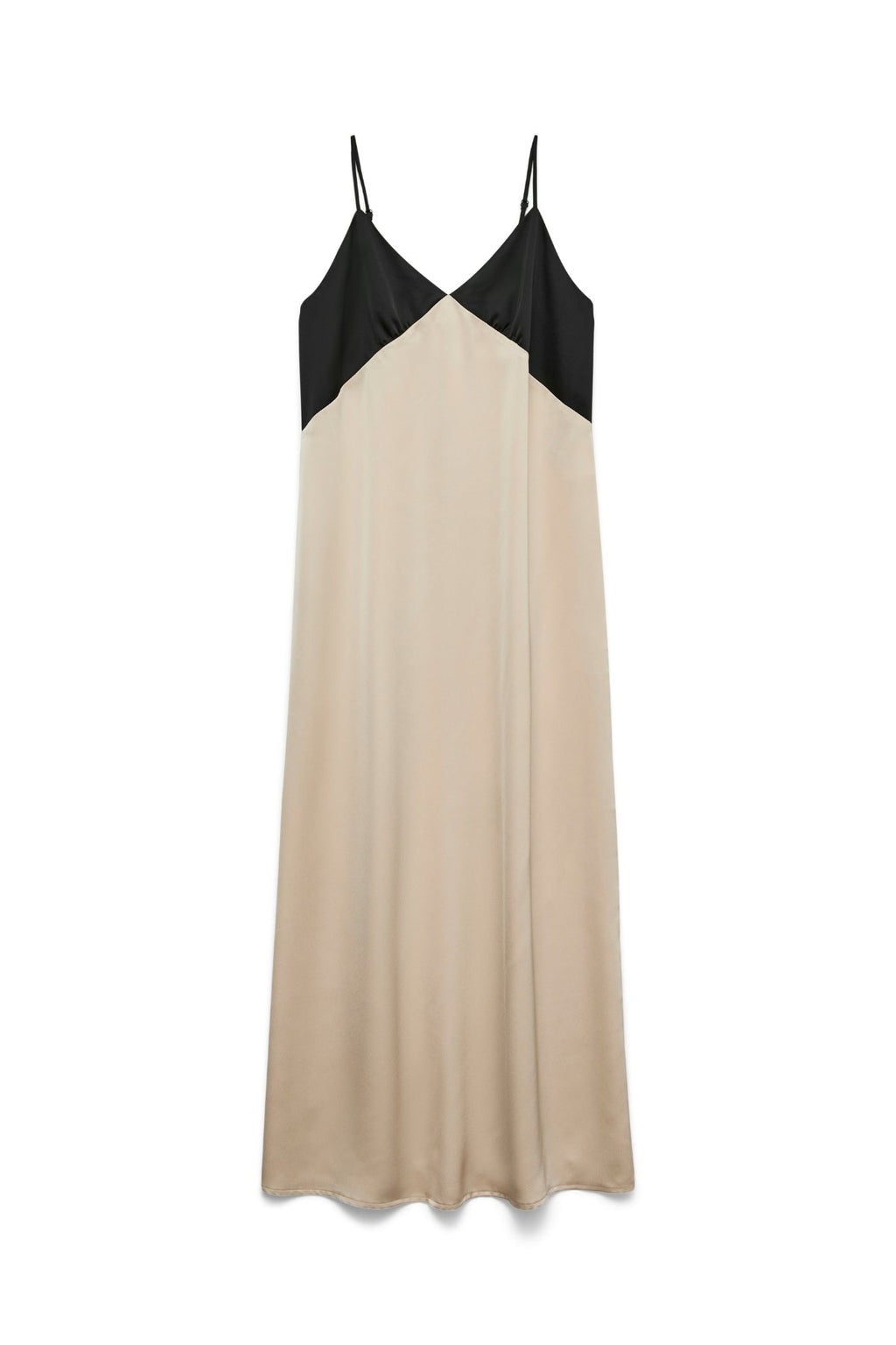 Joy Singlet Ankle Kjole - Black Cement Contrast