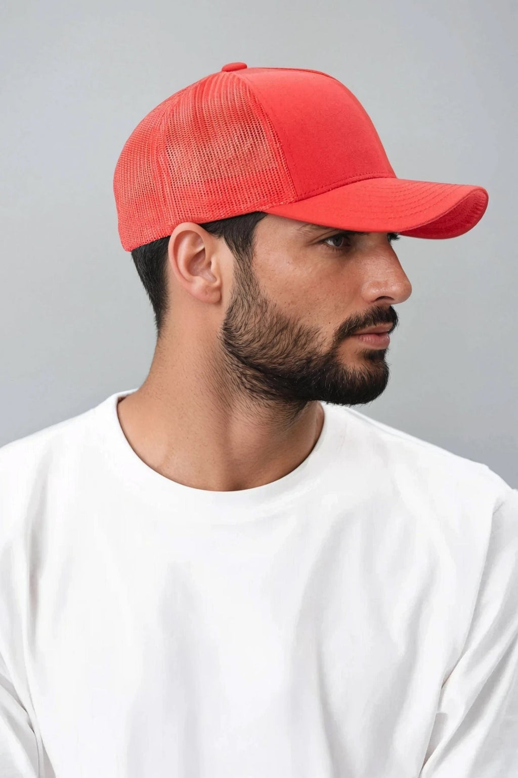Retro Trucker Cap - Rød