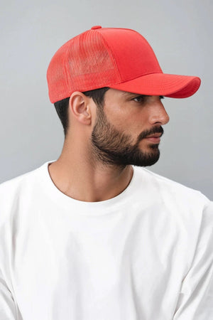 Retro Trucker Cap - Rød